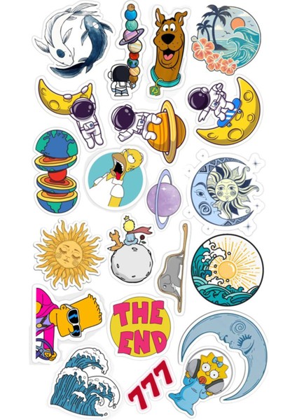 Popüler Sticker Telefon Laptop Notebook Tablet Defter Matara Stiker Etiket ST1166
