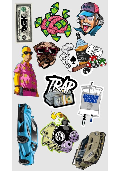 Popüler Sticker Telefon Laptop Notebook Tablet Defter Matara Stiker Etiket ST1778