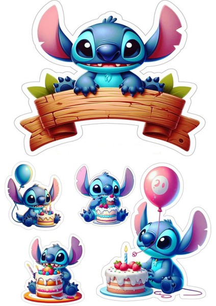 Lilo ve Stitch Sticker Telefon Laptop Notebook Tablet Defter Matara Stiker Etiket ST904
