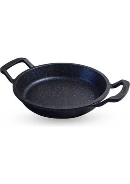 20CM Granit Döküm Sahan, Beyaz, Dayanıklı ve Şık Tasarım