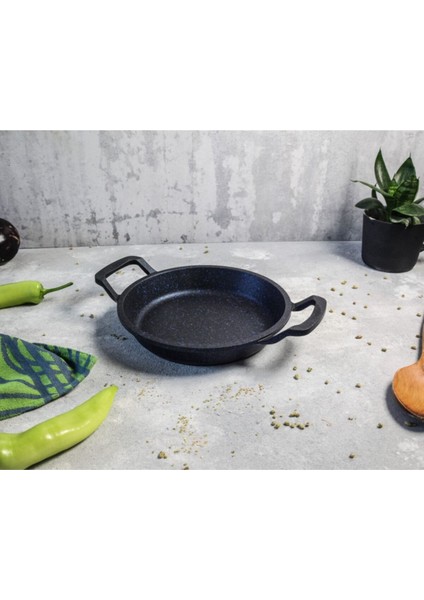 20CM Granit Döküm Sahan, Beyaz, Dayanıklı ve Şık Tasarım fırsatları