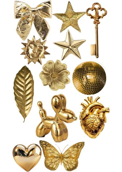Popüler Gold Sticker Telefon Laptop Notebook Tablet Defter Matara Stiker Etiket ST1446