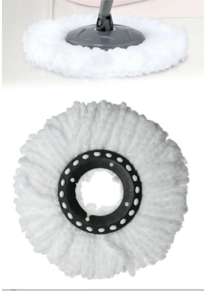 Döner Başlıklı Paspas Yedek Bezi, Kullanışlı ve Temizliğe Uygun Yedek Paspas Kılıfı