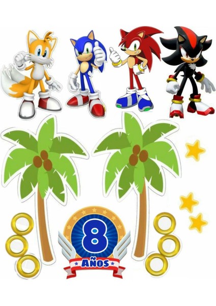 Sonic Sticker Telefon Laptop Notebook Tablet Defter Matara Stiker Etiket ST793