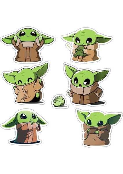 Baby Yoda Sticker Telefon Laptop Notebook Tablet Defter Matara Stiker Etiket ST645
