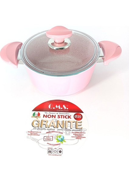 2'li Bio Granit Derin Tencere, 20X10 Cm, 2,6 L, Pembe, Pfoa ve Ptfe Içermeyen indirimleri