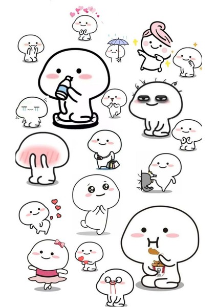Anime Sticker Telefon Laptop Notebook Tablet Defter Matara Stiker Etiket ST977