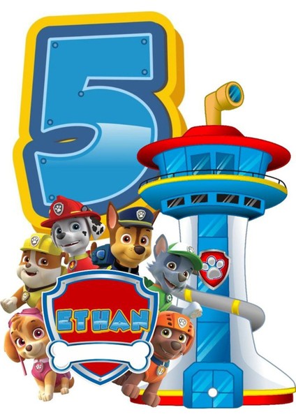 Paw Patrol Sticker Telefon Laptop Notebook Tablet Defter Matara Stiker Etiket ST774