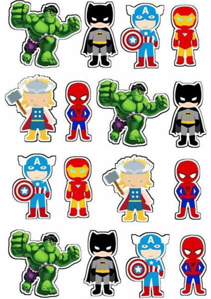 Marvel Sticker Telefon Laptop Notebook Tablet Defter Matara Stiker Etiket ST676