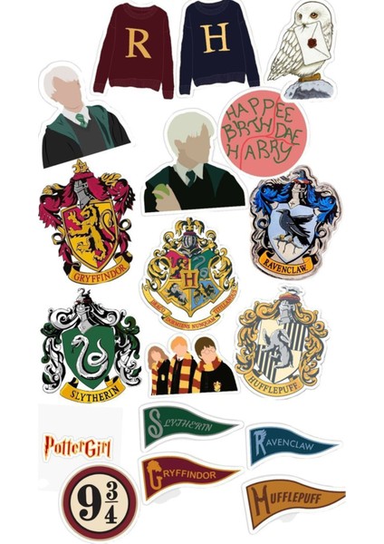Harry Potter Sticker Telefon Laptop Notebook Tablet Defter Matara Stiker Etiket ST1059