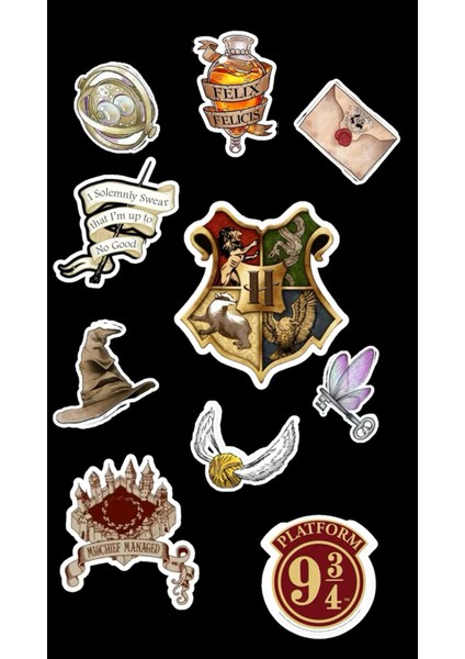 Harry Potter Sticker Telefon Laptop Notebook Tablet Defter Matara Stiker Etiket ST669
