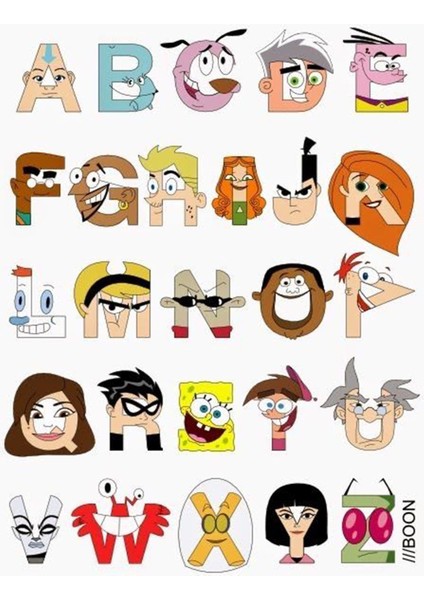 Anime Harfler Sticker Telefon Laptop Notebook Tablet Defter Matara Stiker Etiket ST903