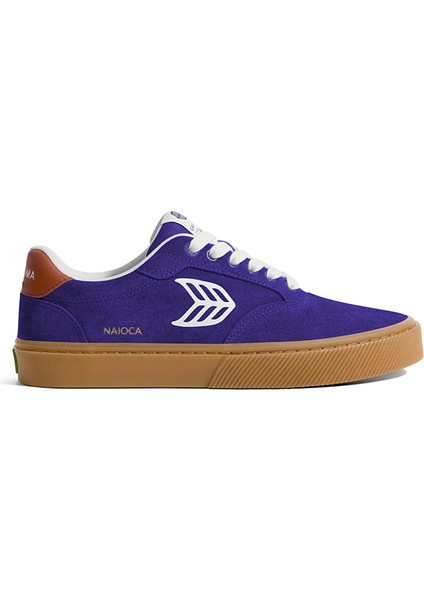 511802U53M - Naıoca Suede Off-White Mor Süet Erkek Günlük Spor Ayakkabı