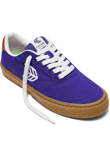 511802U53M - Naıoca Suede Off-White Mor Süet Erkek Günlük Spor Ayakkabı