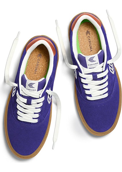 511802U53M - Naıoca Suede Off-White Mor Süet Erkek Günlük Spor Ayakkabı