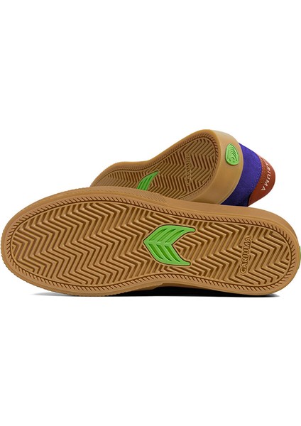 511802U53M - Naıoca Suede Off-White Mor Süet Erkek Günlük Spor Ayakkabı