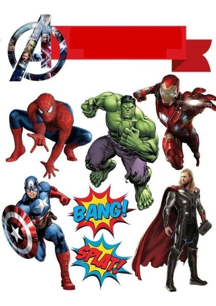Avengers Sticker Telefon Laptop Notebook Tablet Defter Matara Stiker Etiket ST700