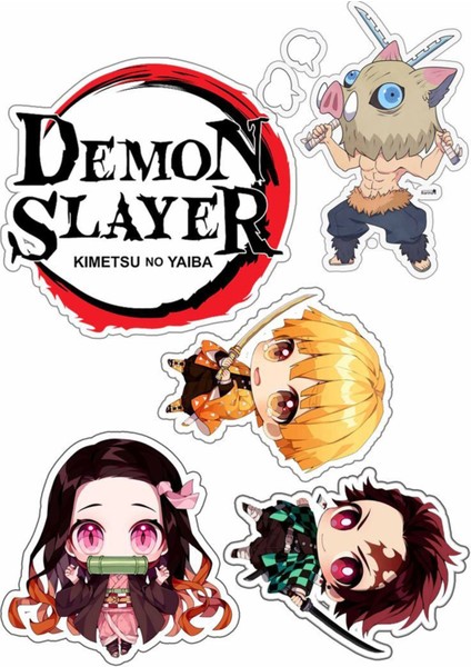 Demon Slayer Sticker Telefon Laptop Notebook Tablet Defter Matara Stiker Etiket ST845