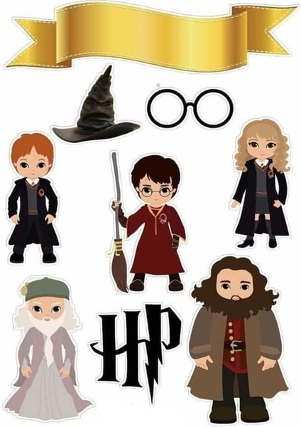 Harry Potter Sticker Telefon Laptop Notebook Tablet Defter Matara Stiker Etiket ST1039