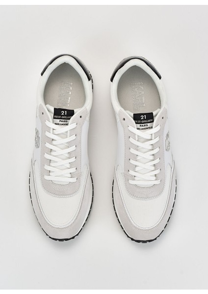 Beyaz-Siyah Erkek Deri Sneaker Velocıtor Iı Karl Nft Lo Lace modelleri