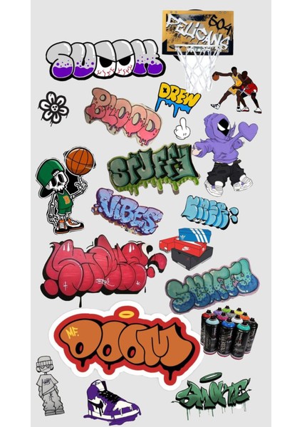 Y2K Sticker Telefon Laptop Notebook Tablet Defter Matara Stiker Etiket ST1702