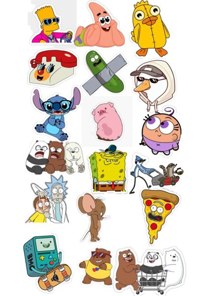 Anime Sticker Telefon Laptop Notebook Tablet Defter Matara Stiker Etiket ST895