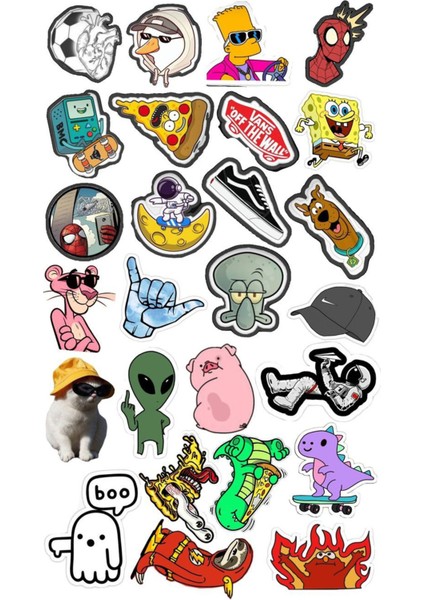 Popüler Sticker Telefon Laptop Notebook Tablet Defter Matara Stiker Etiket ST1209