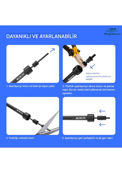 DELTA ATLAMA İPİ SİYAH fiyatları