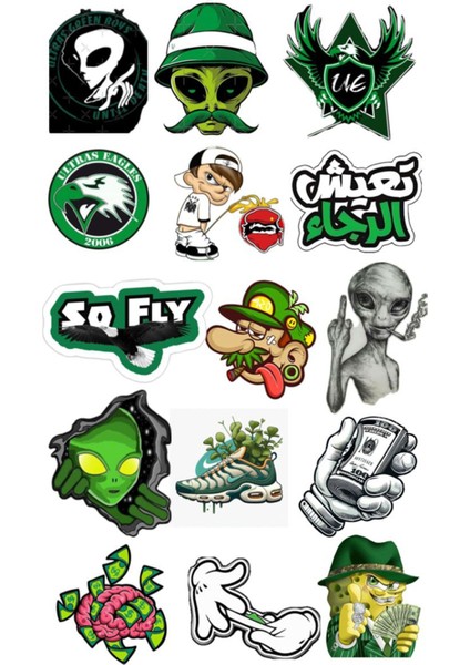 Popüler Sticker Telefon Laptop Notebook Tablet Defter Matara Stiker Etiket ST1745