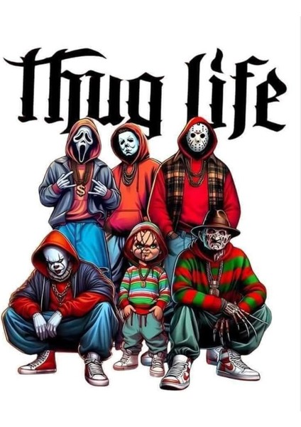 Thug Life Sticker Telefon Laptop Notebook Tablet Defter Matara Stiker Etiket ST1694