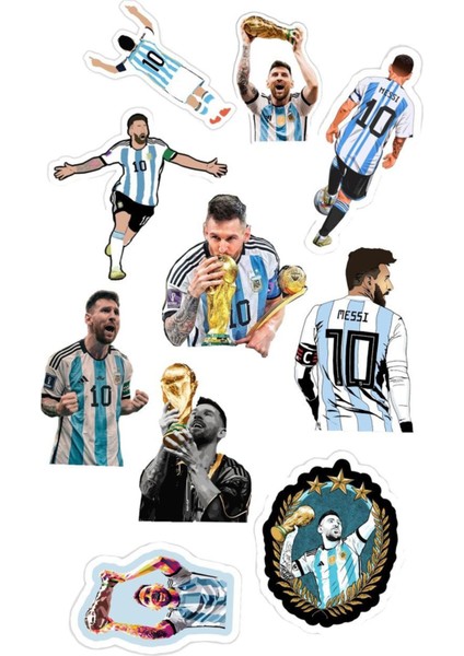 Messi Sticker Telefon Laptop Notebook Tablet Defter Matara Stiker Etiket ST1360