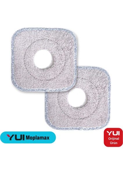 Gri Temiz ve Kirli Su Ayıran Mop Yedek Bezi 2'li Set