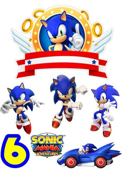 Sonic Sticker Telefon Laptop Notebook Tablet Defter Matara Stiker Etiket ST776