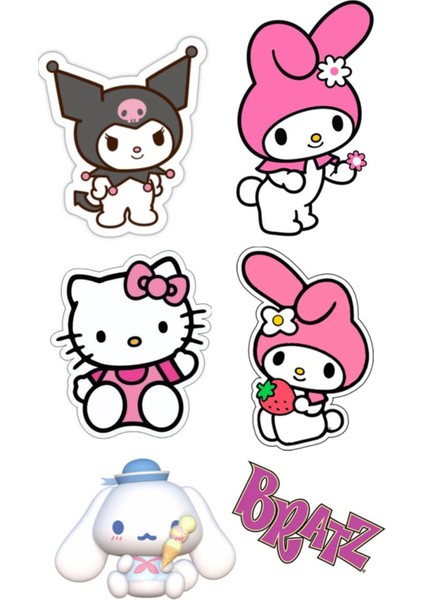 Kuromi Sticker Telefon Laptop Notebook Tablet Defter Matara Stiker Etiket ST1265