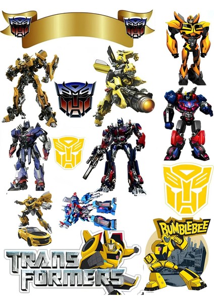 Trans Formers Sticker Telefon Laptop Notebook Tablet Defter Matara Stiker Etiket ST455