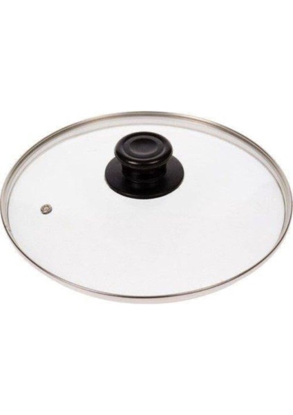 Turuncu 24 cm Cam Tencere ve Tava Yedek Kapak Seti