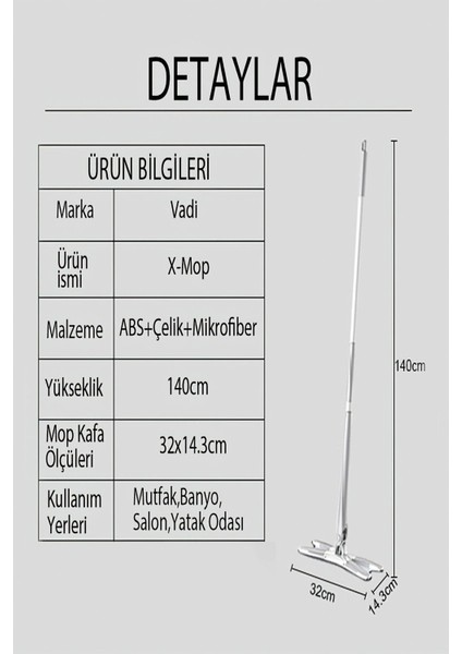360 Derece Dönebilen Kendinden Sıkmalı x Mop, 2 Bezli, Pratik ve Temiz Kullanım fırsatları