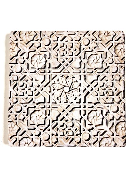 Doğal Taş Banyo Gider Kapağı, Dekoratif Figürlü, 10X10 Cm, Şık Tasarım