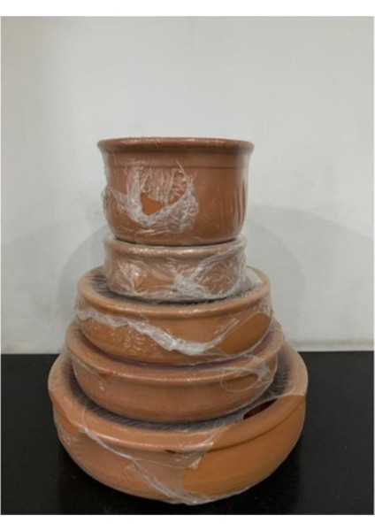 Küçük Boy Toprak Güveç 16 Cm, 4-6 Kişilik, Sağlıklı ve Şık Pişirme Takımı