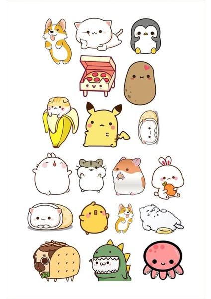 Popüler Sticker Telefon Laptop Notebook Tablet Defter Matara Stiker Etiket ST890