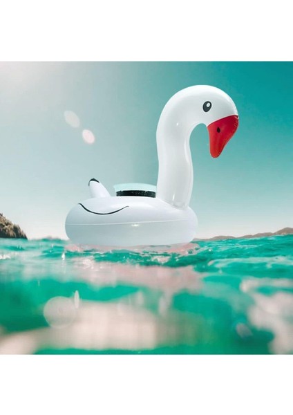 Beyaz Kuğu Havuz Oyuncağı ve Bardak Tutucu, Eğlence ve Konfor Bir Arada