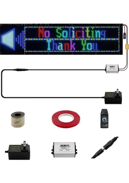 23,2X102CM Kayan Yazı LED Tabela