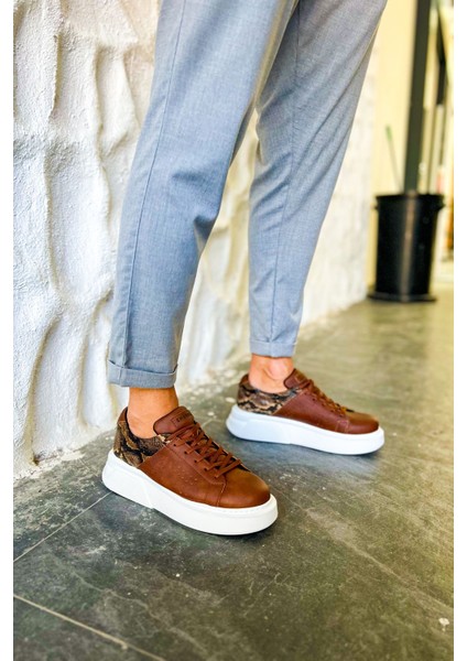 J145 Sauerbergg Ortopedik Taban Günlük Cilt Erkek Sneaker Spor Ayakkabı Cbt Taba modelleri