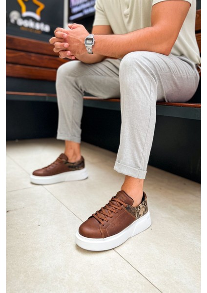 J145 Sauerbergg Ortopedik Taban Günlük Cilt Erkek Sneaker Spor Ayakkabı Cbt Taba fırsatları