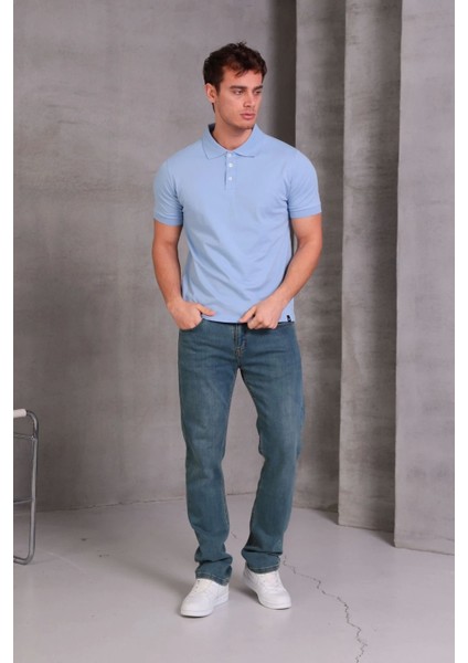 Erkek Slim Fit Pamuklu Yumuşak Doku Nefes Alan Kumaş Yakalı Tişört modelleri
