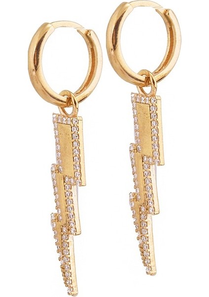 Şimşek Gümüş Küpe MS2545, 925 Ayar Gümüş modelleri