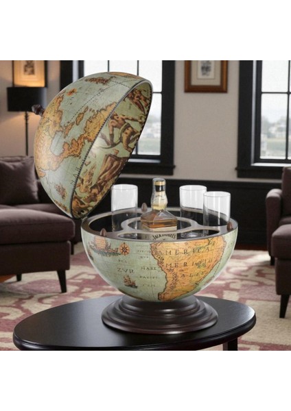Retro Dünya Bar – Küçük Boy Dekoratif Mini Bar – 40x40x50 cm-JZ16BV– Dekoratif Obje ve Koleksiyonluk Model modelleri
