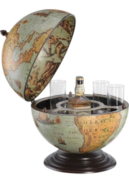 Retro Dünya Bar – Küçük Boy Dekoratif Mini Bar – 40x40x50 cm-JZ16BV– Dekoratif Obje ve Koleksiyonluk Model indirimleri