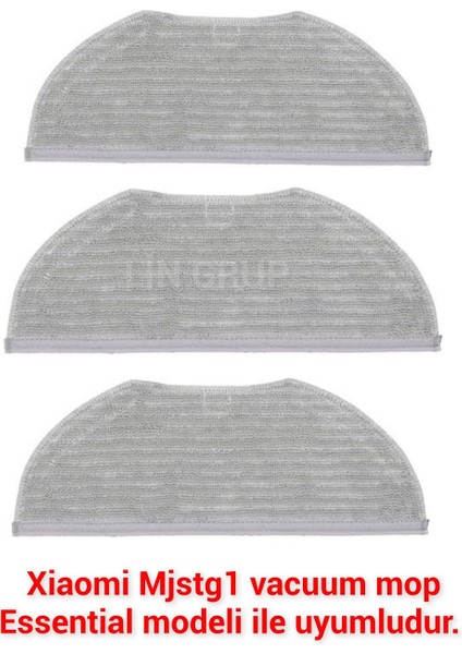 Uyumlu Paspas Bezi, 3 Adet, Gri, Temizlik Rahatlığı Sağlar