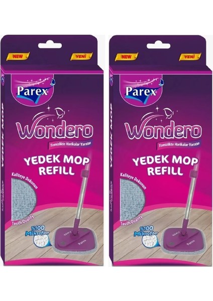 Yedek Paspas Mop Seti, Temizlik Için 2 Adet, Pratik ve Kullanışlı